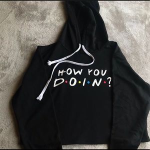 Crop-top hoodie